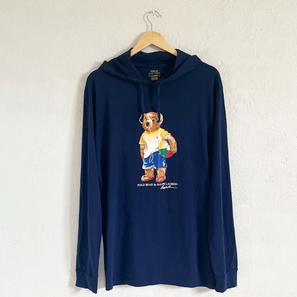 Polo Ralph Lauren Other - Polo Bear Jersey Hooded T-Shirt